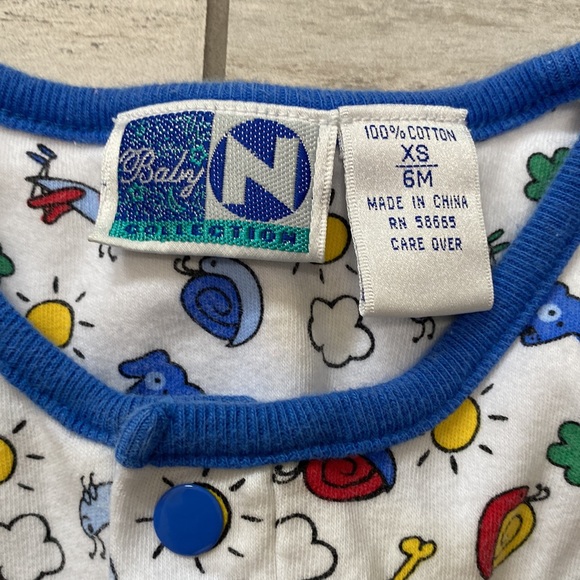 Baby N Collection Kids Size XS/6M Animal Pattern Long & 3/6M Short One-piece - Picture 3 of 9